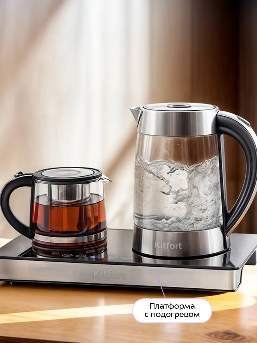 Чайный набор в использовании